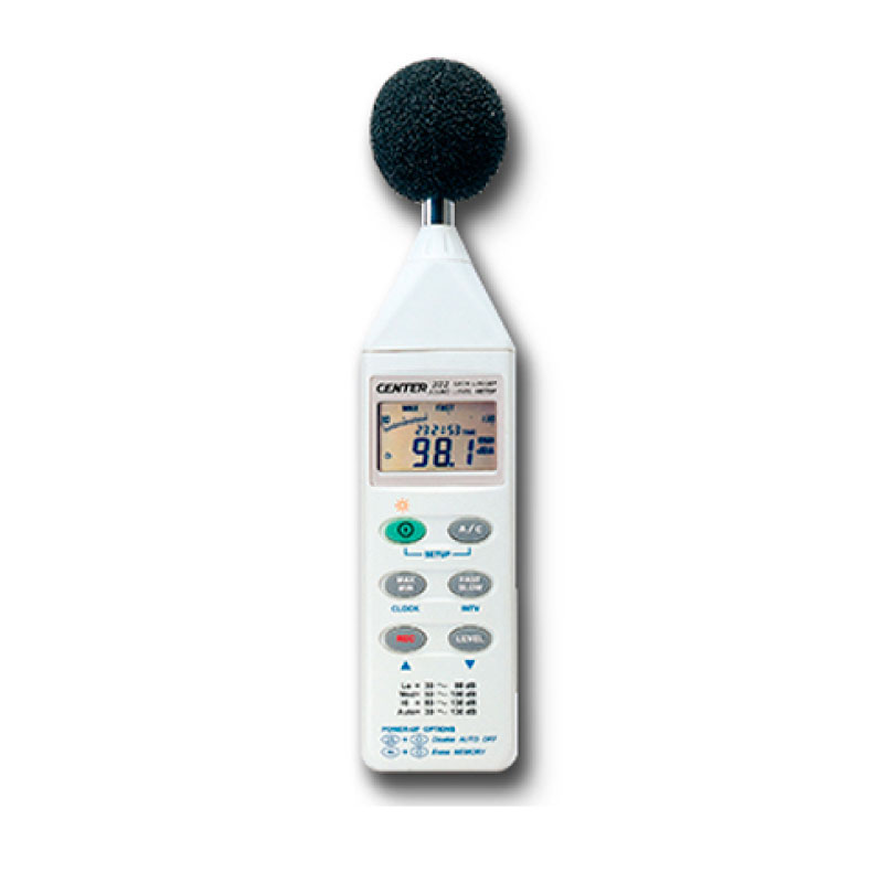 Sonómetro Digital CENTER-322 con Datalogger SSEYL